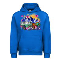 Cobalt traveler Urban Hoodie - Zillion Design Studio