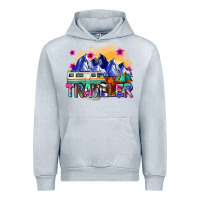 Heather Grey traveler Urban Hoodie - Zillion Design Studio