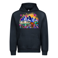 Navy traveler Urban Hoodie - Zillion Design Studio
