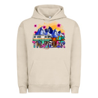 Pigment French Oak traveler Urban Hoodie - Zillion Design Studio