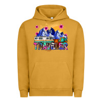 Pigment Peanut Butter traveler Urban Hoodie - Zillion Design Studio