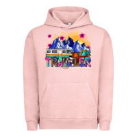 Pigment Salmon traveler Urban Hoodie - Zillion Design Studio