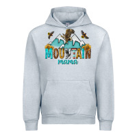 Heather Grey mountain mama Urban Hoodie - texasbilliewilder