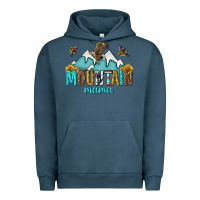 Pigment Midnight Navy mountain mama Urban Hoodie - texasbilliewilder