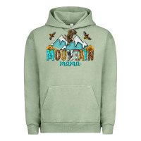 Pigment Oil Green mountain mama Urban Hoodie - texasbilliewilder