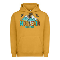 Pigment Peanut Butter mountain mama Urban Hoodie - texasbilliewilder
