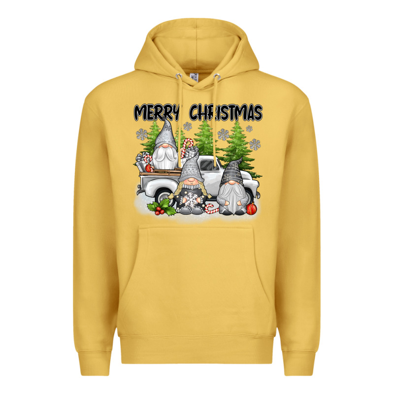 Merry Christmas Gnomies Premium Hoodie by texasbilliewilder | Teevron