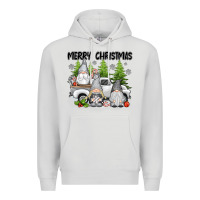 Dove Grey merry christmas gnomies Premium Hoodie - texasbilliewilder