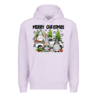 Lilac merry christmas gnomies Premium Hoodie - texasbilliewilder