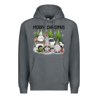 Rock merry christmas gnomies Premium Hoodie - texasbilliewilder