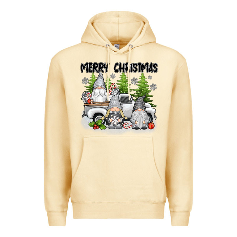 Merry Christmas Gnomies Premium Hoodie by texasbilliewilder | Teevron