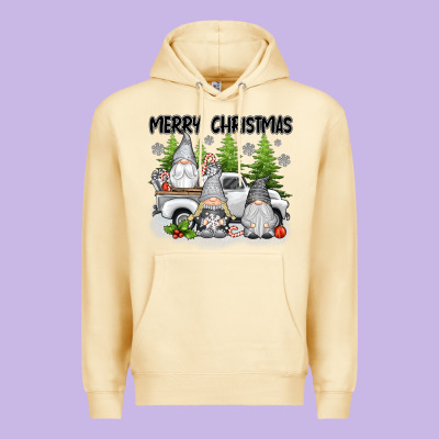 Merry Christmas Gnomies Premium Hoodie Designed By Texasbilliewilder