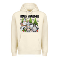 Sandshell merry christmas gnomies Premium Hoodie - texasbilliewilder