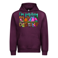 Mauve Wine i'm fulfilling my destiny Urban Hoodie - Zillion Design Studio