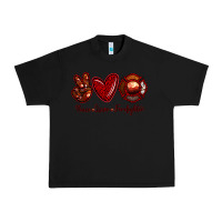 Black Peace Love Firefighter Urban Heavy Tee - RanaPortraitStore