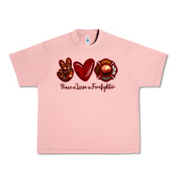 Peace Love Firefighter Urban Heavy Tee | Teevron