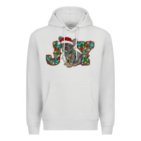Dove Grey french bulldog christmas joy Premium Hoodie - RanaPortraitStore