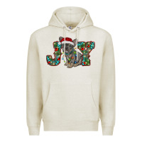 Oatmeal Heather french bulldog christmas joy Premium Hoodie - RanaPortraitStore