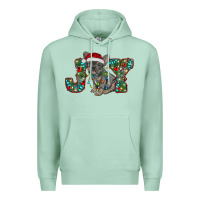 Seafoam french bulldog christmas joy Premium Hoodie - RanaPortraitStore