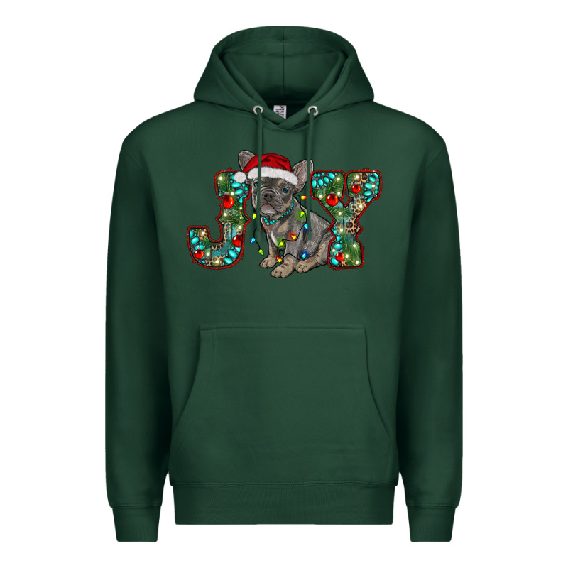 French Bulldog Christmas Joy Premium Hoodie by RanaPortraitStore | Teevron