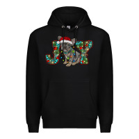 Black french bulldog christmas joy Premium Hoodie - RanaPortraitStore