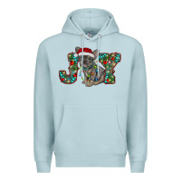 Blue Mist french bulldog christmas joy Premium Hoodie - RanaPortraitStore