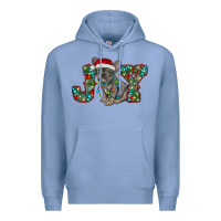 Colony Blue french bulldog christmas joy Premium Hoodie - RanaPortraitStore