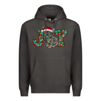 Smoke french bulldog christmas joy Premium Hoodie - RanaPortraitStore