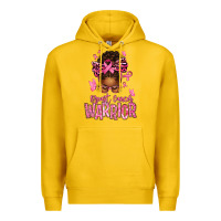 Lemon brest cancer warrior afro messy bun Premium Hoodie - texasbilliewilder