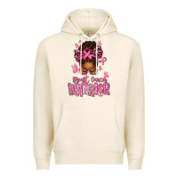 Tofu brest cancer warrior afro messy bun Premium Hoodie - texasbilliewilder