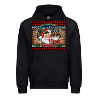 Black merry christmas santa and farm Urban Hoodie - RanaPortraitStore
