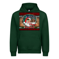 Forest Green merry christmas santa and farm Urban Hoodie - RanaPortraitStore