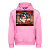 Fuchsia Pink merry christmas santa and farm Urban Hoodie - RanaPortraitStore