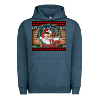 Pigment Midnight Navy merry christmas santa and farm Urban Hoodie - RanaPortraitStore