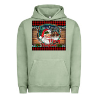 Pigment Oil Green merry christmas santa and farm Urban Hoodie - RanaPortraitStore