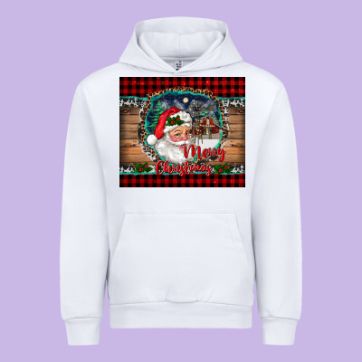 Merry Christmas Santa And Farm Urban Hoodie Designed By Ranaportraitstore