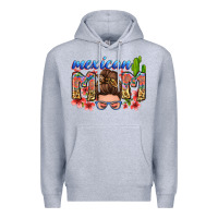 Heather Grey mexican mom Premium Hoodie - Zillion Design Studio