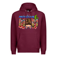 Burgundy mexican mom Premium Hoodie - Zillion Design Studio