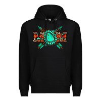 Black aztec mom Premium Hoodie - Zillion Design Studio
