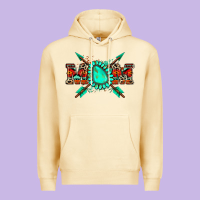 Aztec Mom Premium Hoodie Designed By Zillion Design Studio