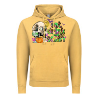 Vintage Mustard eat drınk and be scary Vintage Hoodie - AdoDesignShop