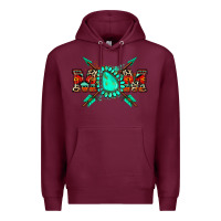 Burgundy aztec mom Premium Hoodie - Zillion Design Studio