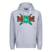 Heather Grey aztec mom Premium Hoodie - Zillion Design Studio