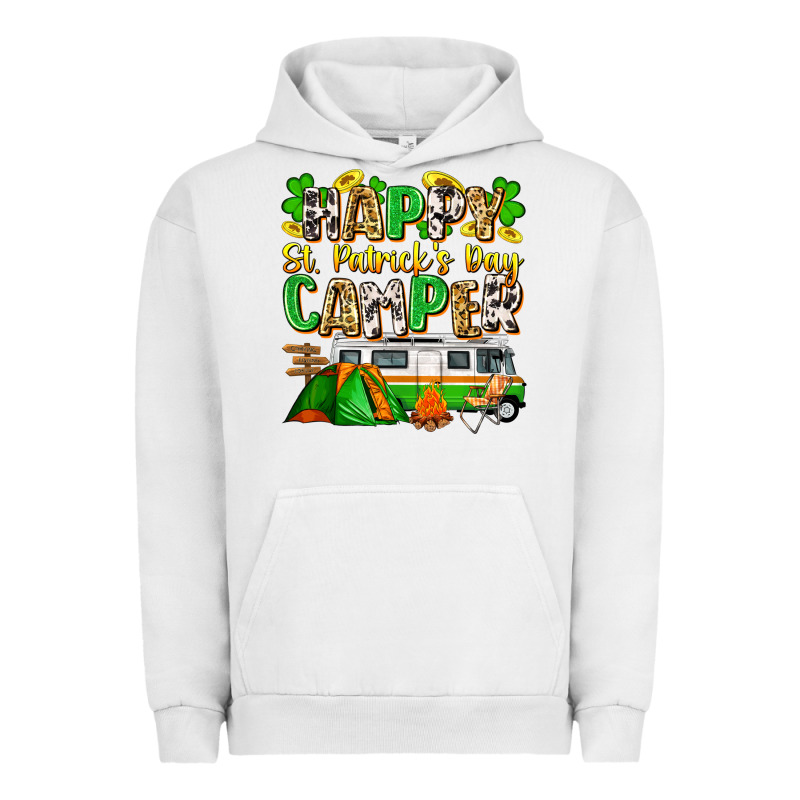 Happy St. Patrick's Day Camper Urban Hoodie by Zillion Design Studio | Teevron