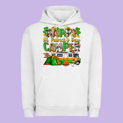 Happy St. Patrick's Day Camper Urban Hoodie Designed By Zillion Design Studio