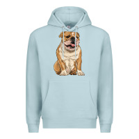Blue Mist english bulldog Premium Hoodie - RanaPortraitStore