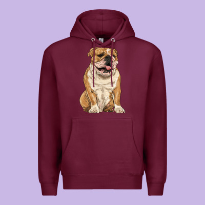 English Bulldog Premium Hoodie Designed By Ranaportraitstore