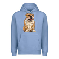 Colony Blue english bulldog Premium Hoodie - RanaPortraitStore
