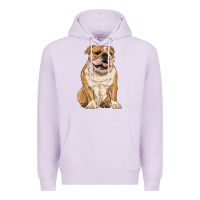 Lilac english bulldog Premium Hoodie - RanaPortraitStore