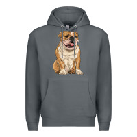 Rock english bulldog Premium Hoodie - RanaPortraitStore